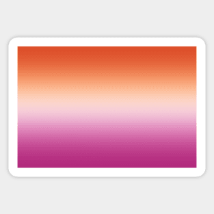 Lesbian Pride Flag Gradient Sticker